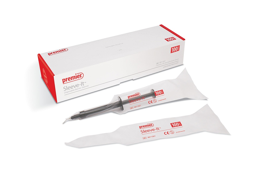 [9011501] Premier Dental Sleeve-It 100-Series Disposable Barrier Sleeves (Fits 0.7 - 3.0ml Syringes) - PACK OF 300 PIECES