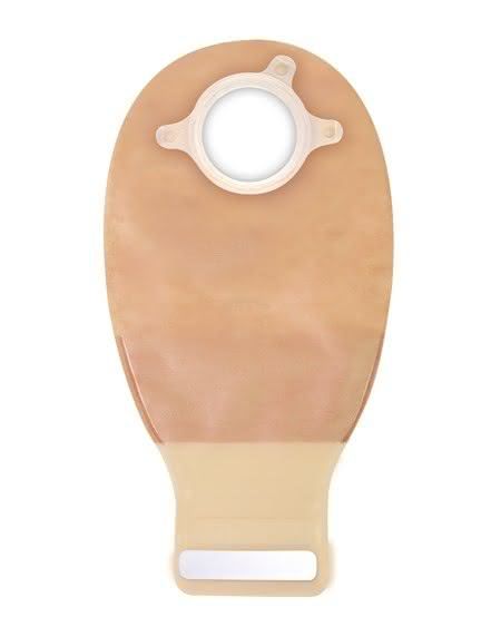 Natura + Drainable Pouch with visiClose and filter, Transparent, Standard 70MM