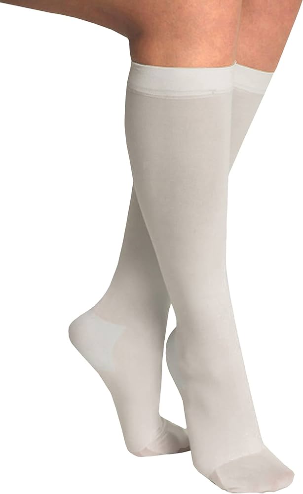 Medline Knee High Anti-Embolism Stockings, Regular, Size XL