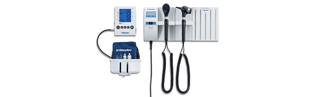 [3653-L2L2-SDBWU] Riester Ri-Former Diagnostic Wall Board with Automatic Blood Pressure Device