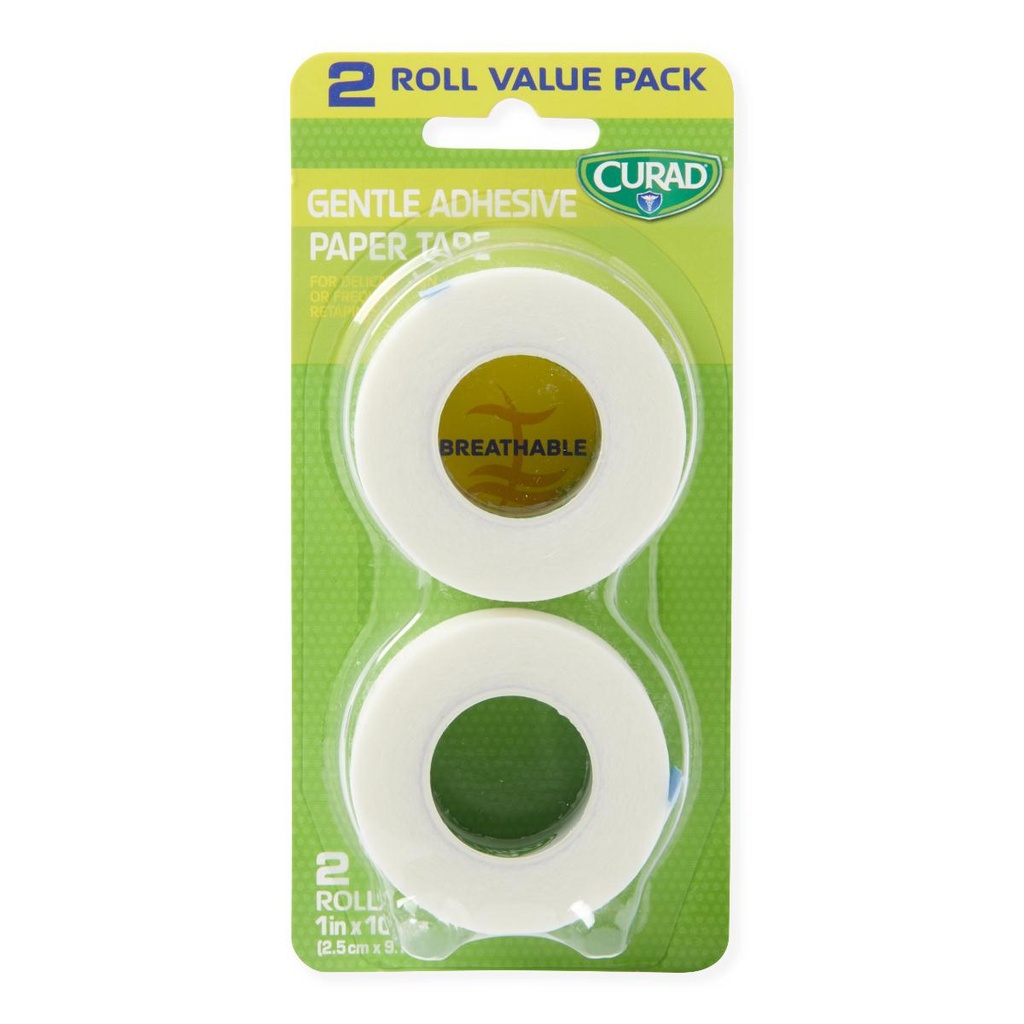 Tape (Paper): Curad Sensitive Paper Adhesive Tape (1"); 2-pack