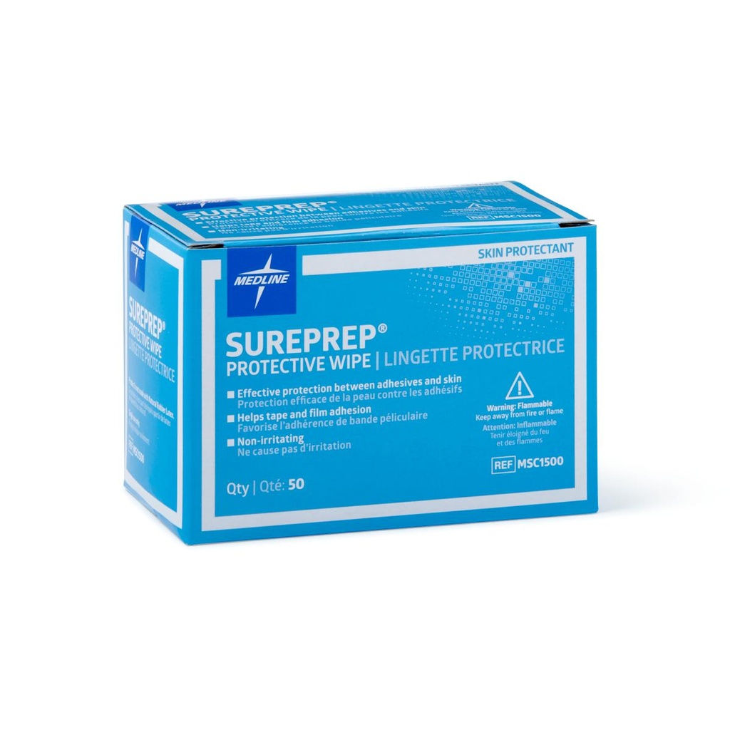 Medline: Sureprep Skin Prep Pads; Protectant Wipe (1ml); 50/Box