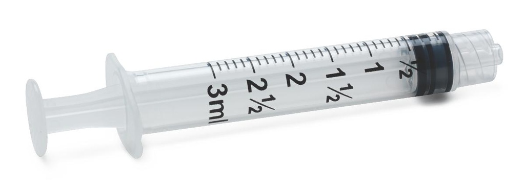 Syringe: Sterile Luer Lock Syringe (3ml); 100/Box