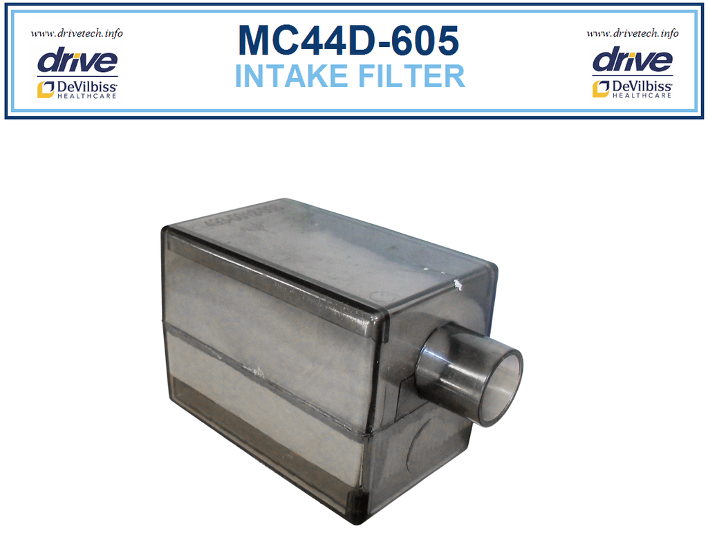 EXT LIFE INTAKE BACTERIAL FILTER for Drive DeVilbiss 5-liter Oxygen Concentrator