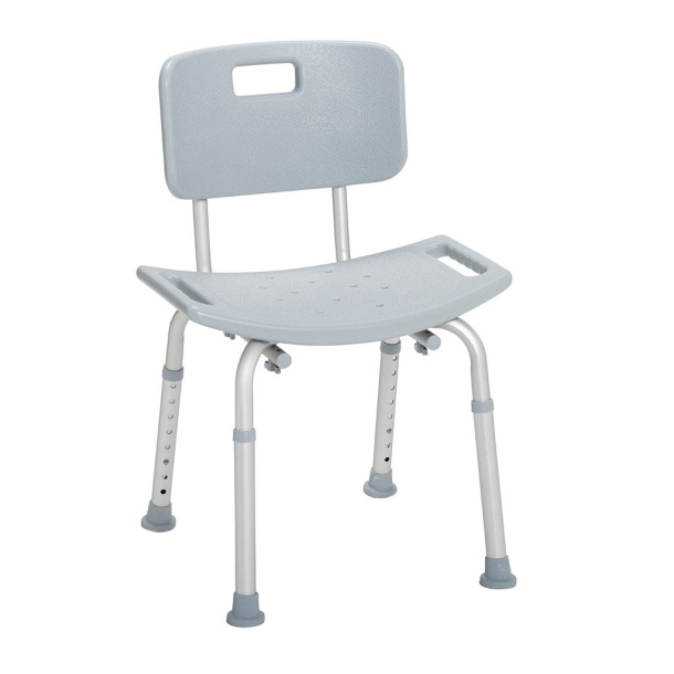 [RTL12202KDR] Drive Medical Deluxe Aluminum Bath Chair with Back