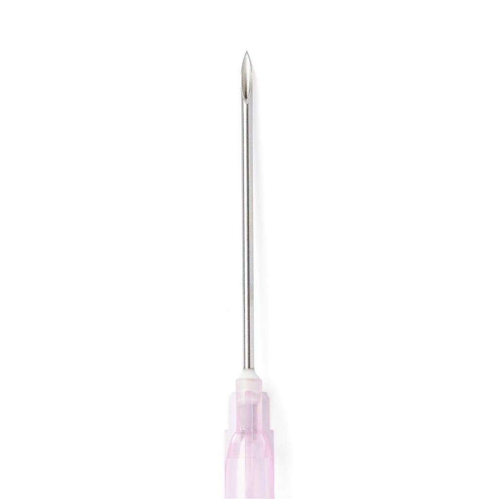 Needle: Standard Hypodermic (18g x 1.5"); 100 per box