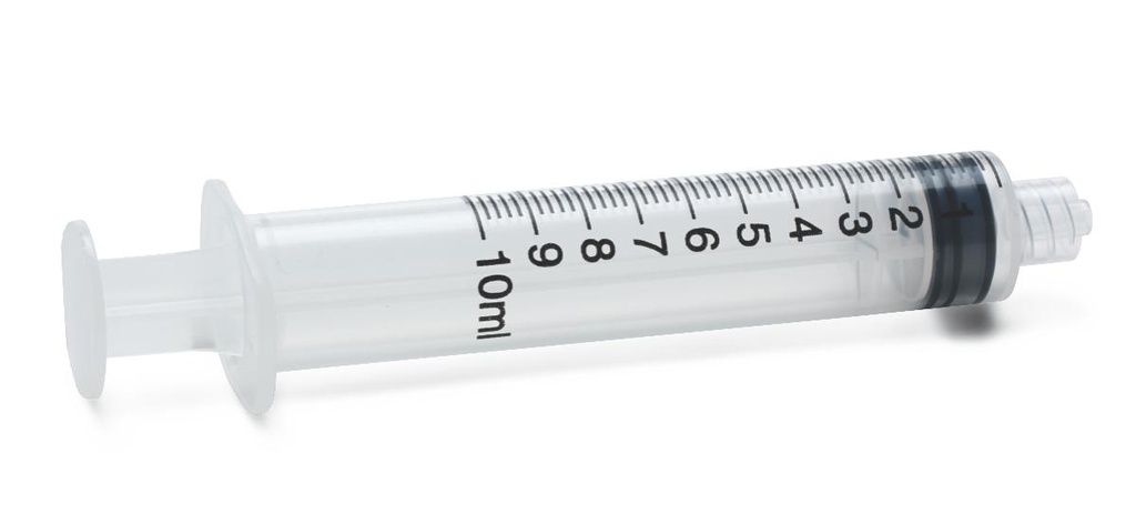Syringe: Sterile Luer Lock (10ML); 100/Box
