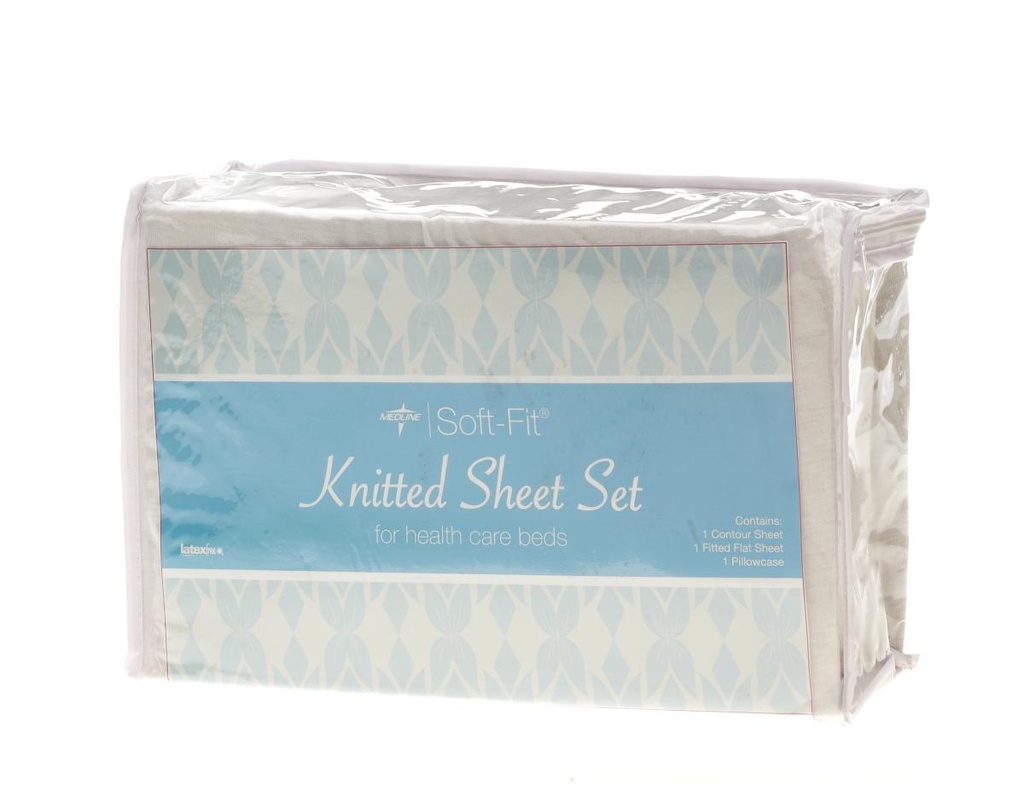 Medline Soft-Fit Knitted Sheet Set