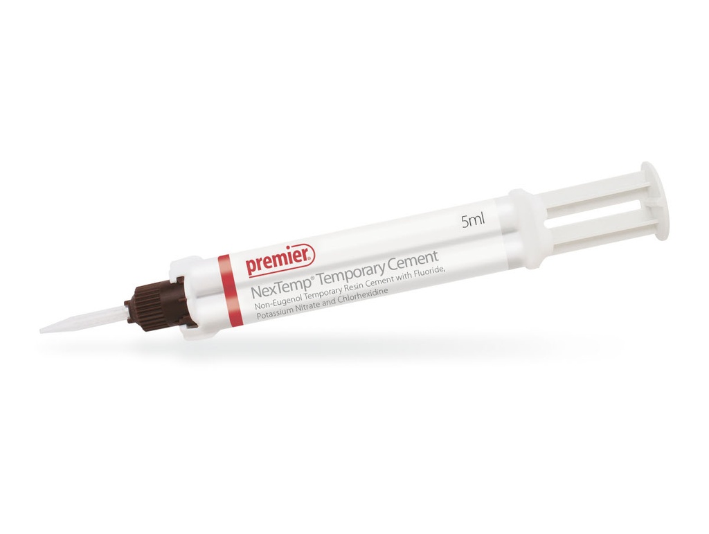 [3001473] Premier Dental NexTemp Temporary Resin Cement BULK KIT (CLEAR) - PACK OF 4 (5ML) AUTOMIX SYRINGES