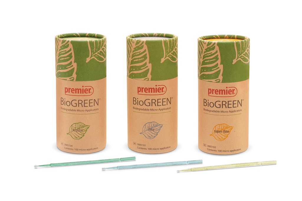 [3005101] BioGREEN Micro-Applicator – 100/box (Fine (blue))