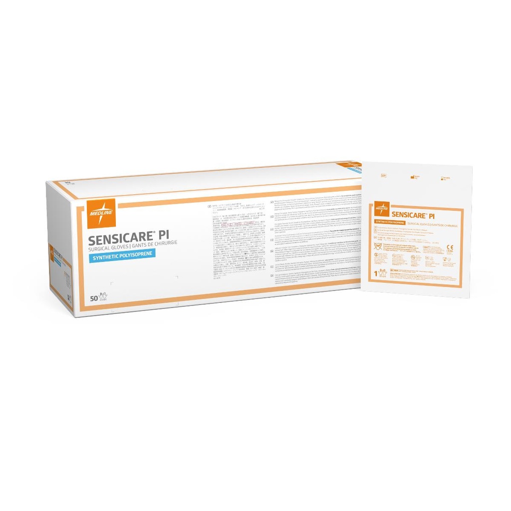 SensiCare PI Surgical Gloves, Size 7.5 (Box of 50)