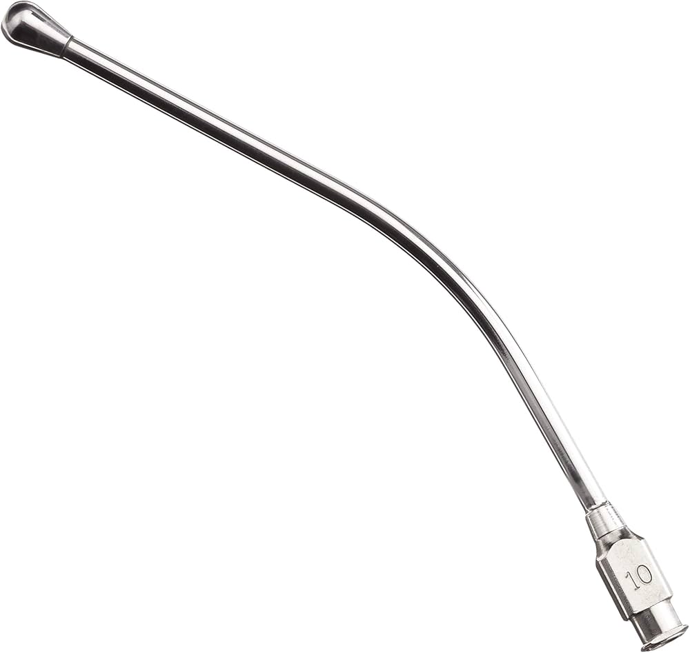 KVP Feeding Syringe, Curved: 6" 10g x 6.4mm tip (2/pack)