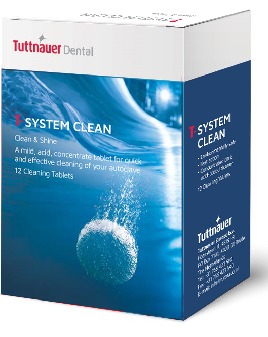 [CLE096-0075] Tuttnauer: T-System Clean 12 Tabs/Box