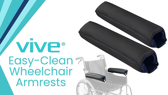 Vive Easy Clean Wheelchair Armrests 11"