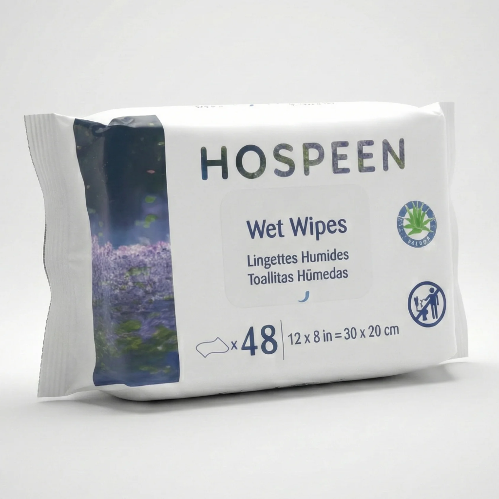HOSPEEN Adult Wet Wipes Pro, 48 / Bag