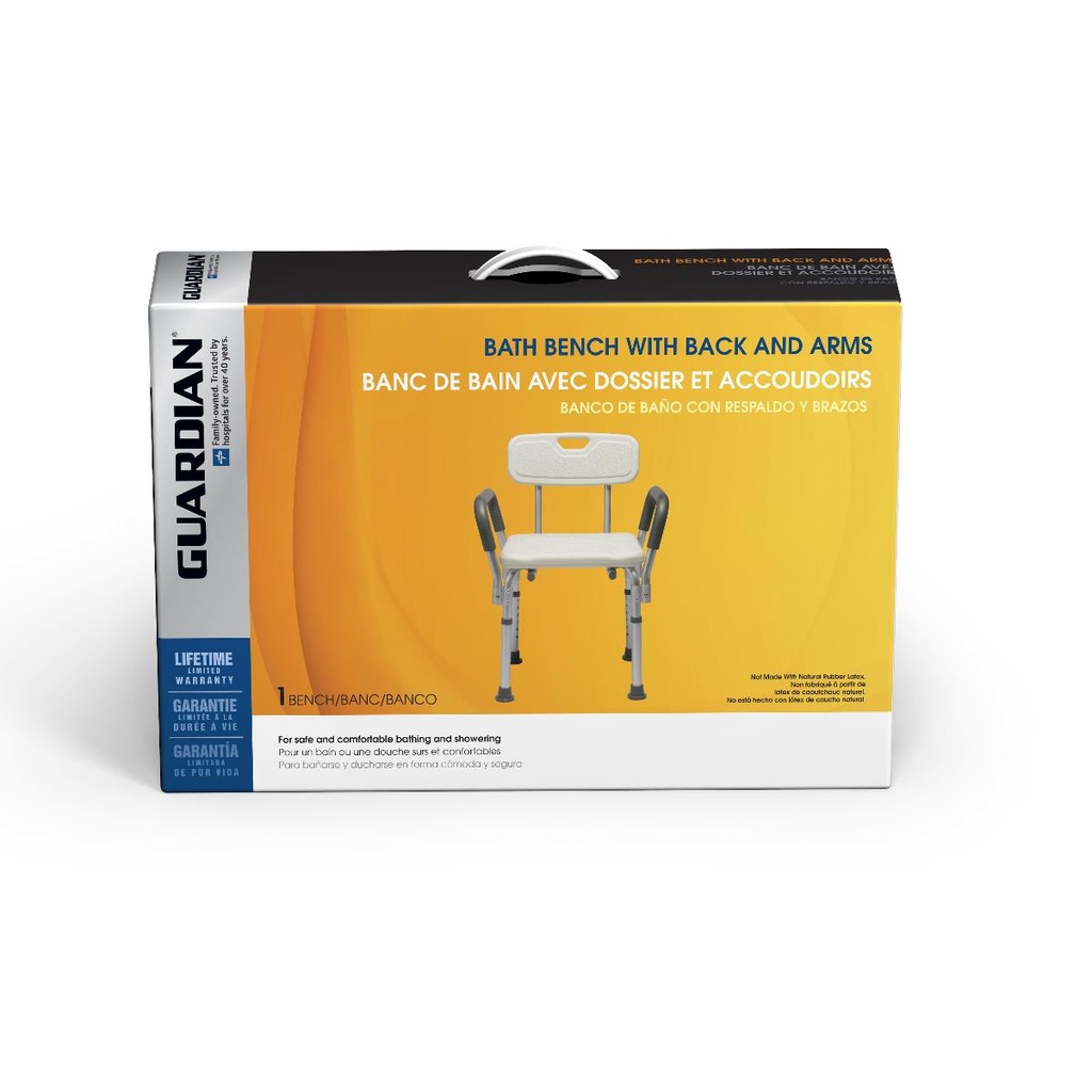 Shower Chair with Arms and Back