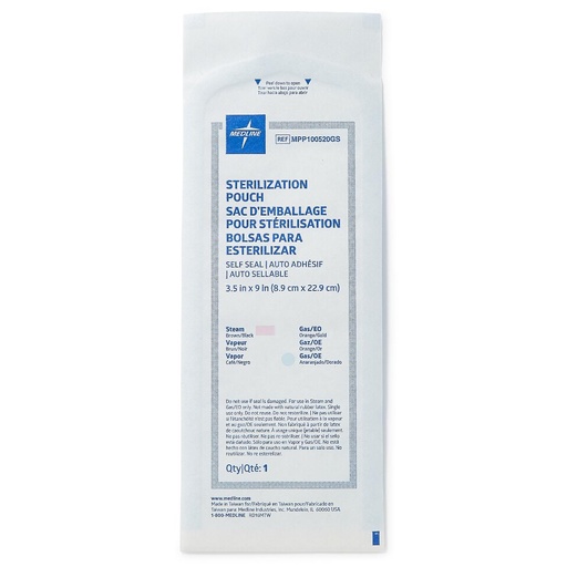 [MPP100520GS] Sterilization Pouch: Self Seal Pouch (3.5'x9"); 200/Box