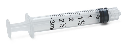 [SYR103010] Syringe: Sterile Luer Lock Syringe (3ml); 100/Box