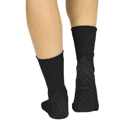 [LVA1043BLK] Vive Non-Slip Socks Black, 1 PAIR