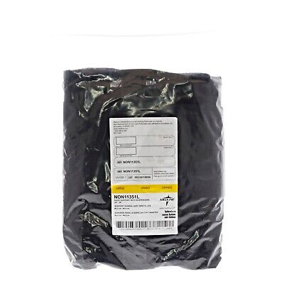 [NON11351L] Medline 	Back Support with Suspenders, Black, Size L for 34"-38" Waist