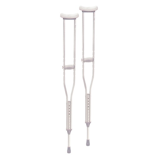 [10401-8] Aluminum Crutch Youth, Patient Height: 4'6"–5'2" 