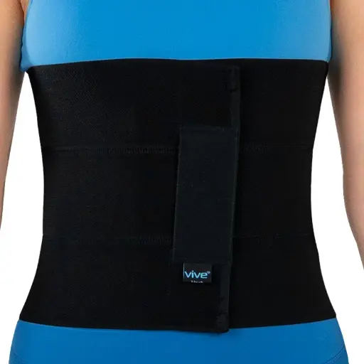 [SUP3013BLKM3P] Vive Abdominal Binder 3 Panel (Medium) 32” - 40”