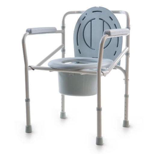 [YK4120] LHMS Folding Steel Commode